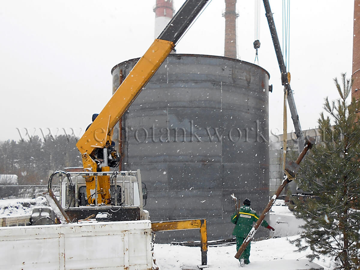 Installatie van warmwatertank